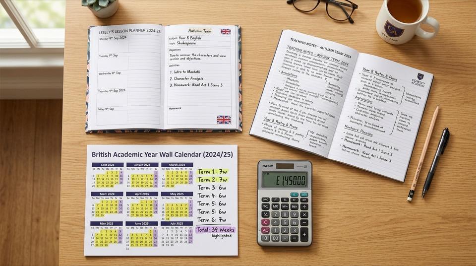 Academic calendar and calculator for term-time only pro rata salary guide